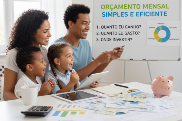 Como Criar um Orçamento Mensal Simples e Eficiente